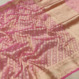 Dual Shade Pure Tissue Silk Handwoven Banarasi Saree