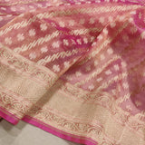 Dual Shade Pure Tissue Silk Handwoven Banarasi Saree