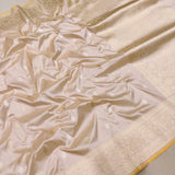 Pastel Colour Pure Katan Silk Handwoven Banarasi Saree