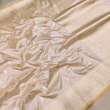 Pastel Colour Pure Katan Silk Handwoven Banarasi Saree