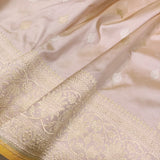 Pastel Colour Pure Katan Silk Handwoven Banarasi Saree