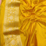 Pastel Colour Pure Katan Silk Handwoven Banarasi Saree