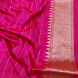 Pink Colour Ektara Katan Silk Handwoven Banarasi Saree
