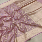 Pure Kora Silk Handwoven Banarasi jungla Saree
