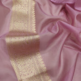 Pure Kora Silk Handwoven Banarasi jungla Saree
