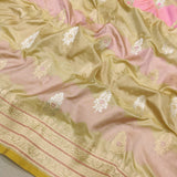 Multicolor Pure Katan Silk Handwoven Banarasi Saree