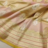 Multicolor Pure Katan Silk Handwoven Banarasi Saree