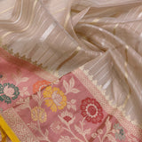 Pure Kora Silk Handwoven Banarasi Saree