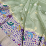 Pure Kora Silk Handwoven Banarasi Saree