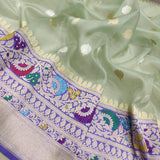 Pure Kora Silk Handwoven Banarasi Saree