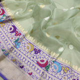 Pure Kora Silk Handwoven Banarasi Saree