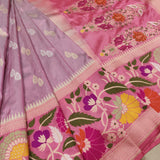 Dual Shade Pure Katan Silk Handwoven Banarasi Saree