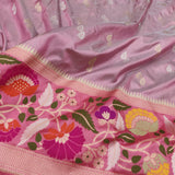 Dual Shade Pure Katan Silk Handwoven Banarasi Saree