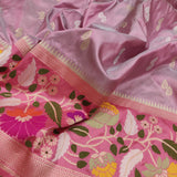 Dual Shade Pure Katan Silk Handwoven Banarasi Saree