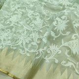 Pure Kora Net Handwoven Banarasi Saree