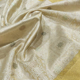 Pure Kora Silk Handwoven Banarasi Saree