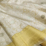 Pure Kora Silk Handwoven Banarasi Saree