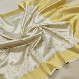 Pure Kora Silk Handwoven Banarasi Saree