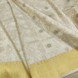 Pure Kora Silk Handwoven Banarasi Saree