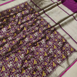 Pure Katan Silk Handwoven Banarasi Saree