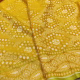 Yellow Colour Pure banarasi ektara cotton jamdani saree