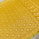 Yellow Colour Pure banarasi ektara cotton jamdani saree