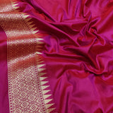Dual Shade Pure Katan Silk Handwoven Banarasi Saree