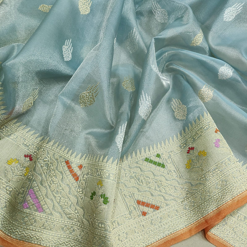 Pure Tissue Silk Handwoven Banarasi Saree