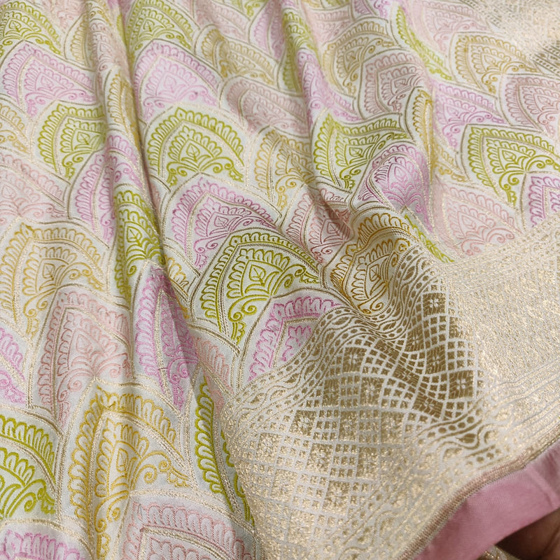 Pure Katan Silk Handwoven Banarasi Saree