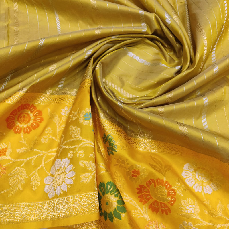 Pure Katan Silk Handwoven Banarasi Saree