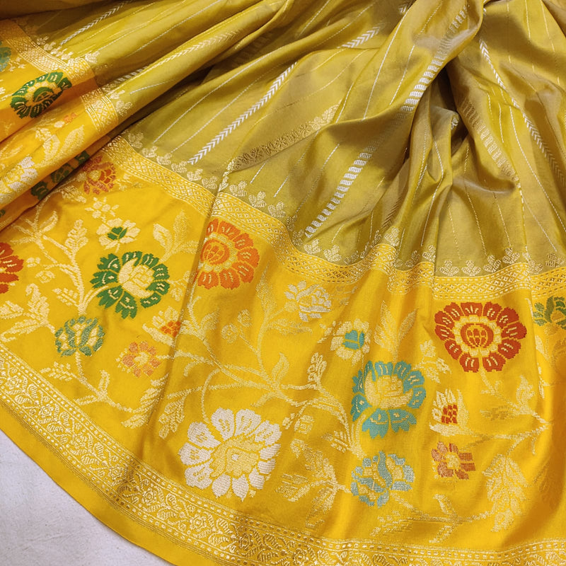 Pure Katan Silk Handwoven Banarasi Saree