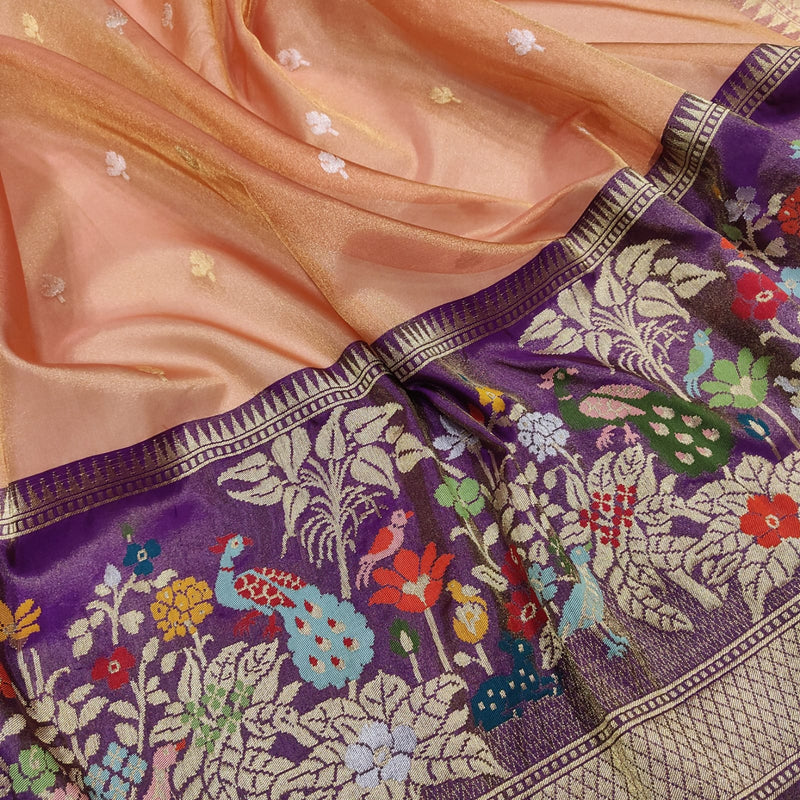 Pure Tissue Silk Handwoven Banarasi Saree