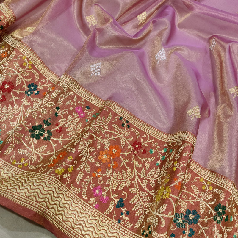 Pure Tissue Silk Handwoven Banarasi Saree