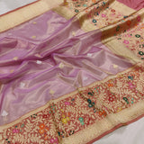 Pure Tissue Silk Handwoven Banarasi Saree