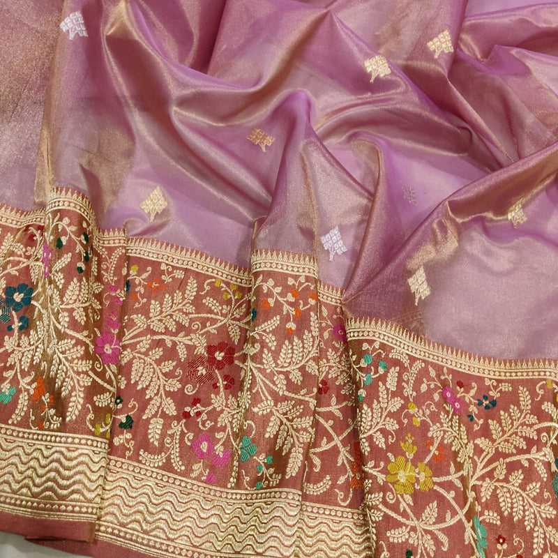 Pure Tissue Silk Handwoven Banarasi Saree