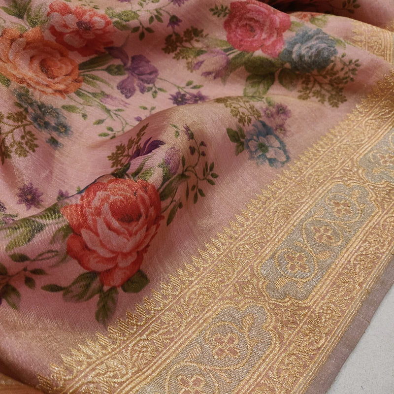 Pure Tissue Silk Handwoven Banarasi Saree