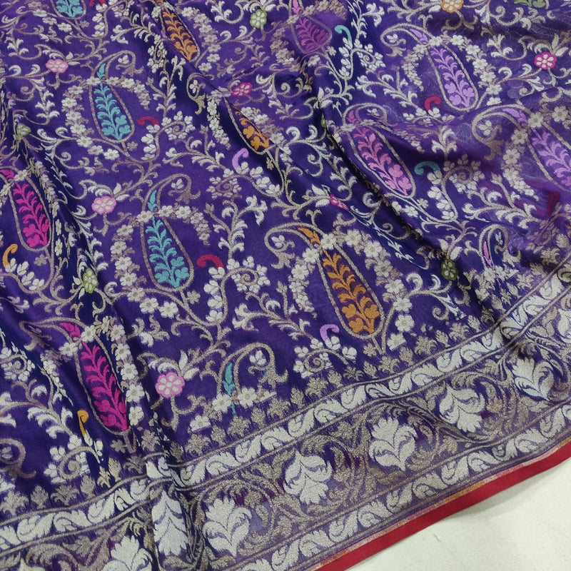 Pure banarasi ektara cotton jamdani saree