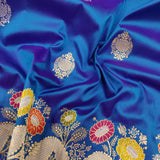 Dual shade Katan Silk Handwoven Banarasi Saree