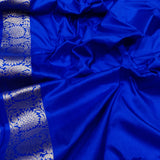 Royal Blue Colour Pure Katan Silk Handwoven Banarasi Saree