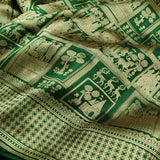 Green Color Pure Katan Silk Handwoven Tanchoi Banarasi Saree