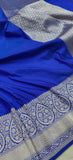 Royal Blue Colour Pure Katan Silk Handwoven Saree
