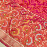 Dual Shade Pure Katan Silk Handwoven Banarasi Saree