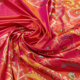 Dual Shade Pure Katan Silk Handwoven Banarasi Saree