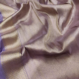 Orange Colour Pure Tissue Silk Handwoven Banarasi Saree