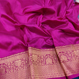 Sky Blue Colour Pure Tussar Silk Handwoven Banarasi saree