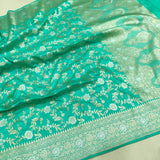Pure Katan Silk Handwoven Banarasi Saree