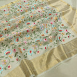 Pure Kora Silk Handwoven Banarasi Saree