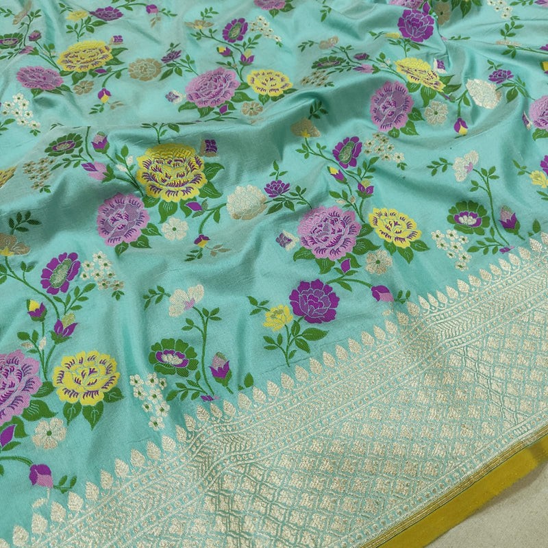 Pure Katan Silk Handwoven Banarasi Saree