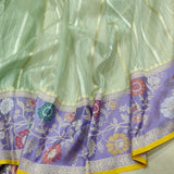 Pure Kora Silk Handwoven Banarasi Saree