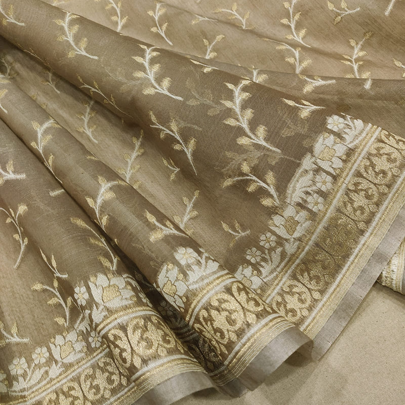 Pure Cotton Handwoven Banarasi  Saree